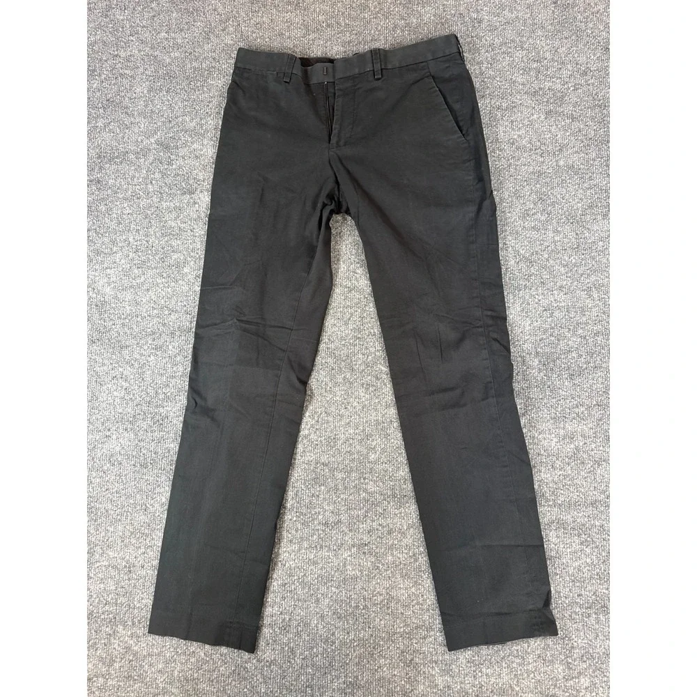 Express Innovator Pants Mens 30x27 Black Slim Chino Dress Trousers Stretch